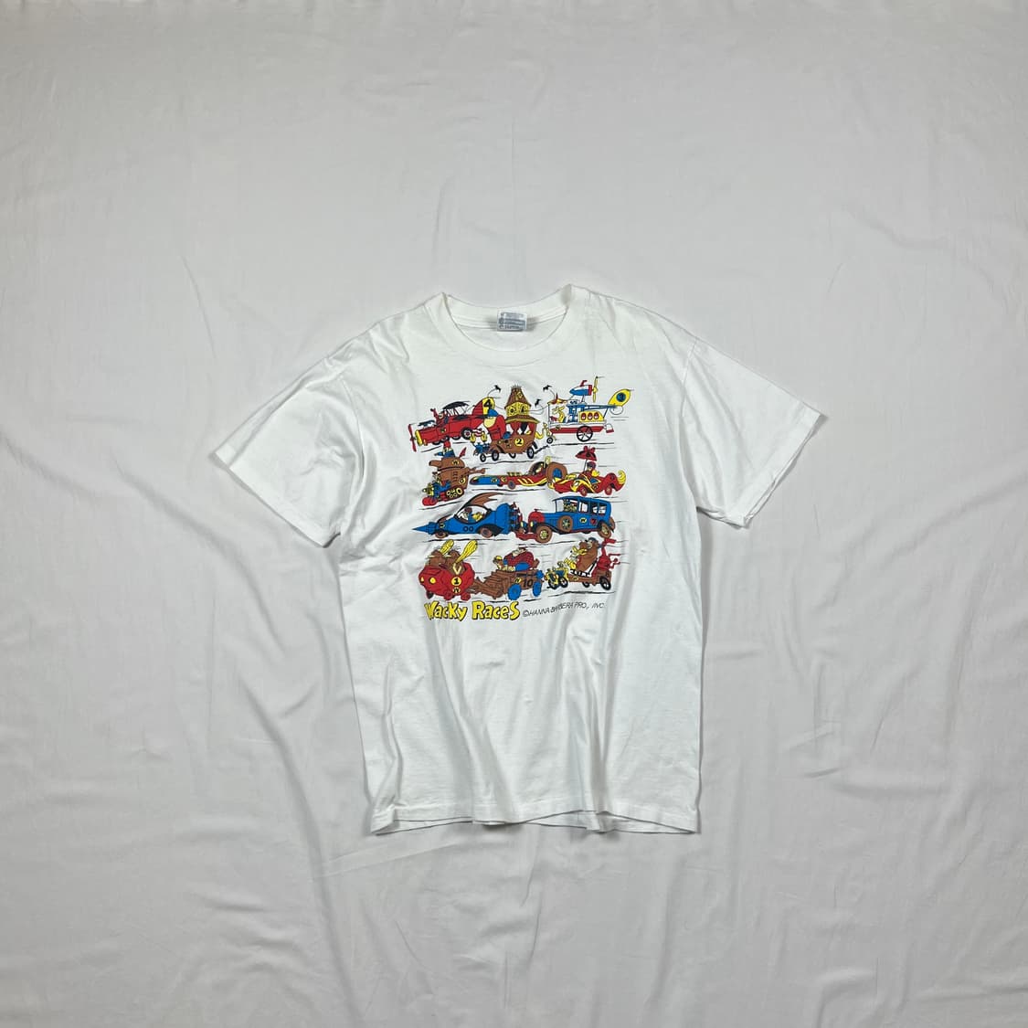 90‘s 웨키레이스 wacky races 카툰 반팔티 상품이미지1