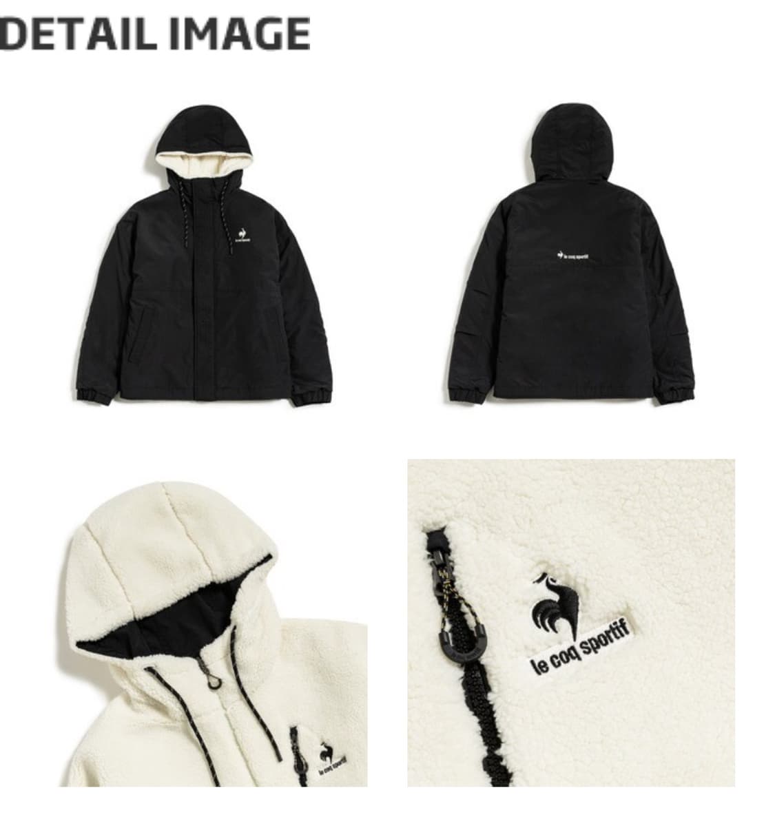 [M] lecoq 르꼬끄 쉐르파 리버시블 양면 후리스 점퍼 상품이미지8