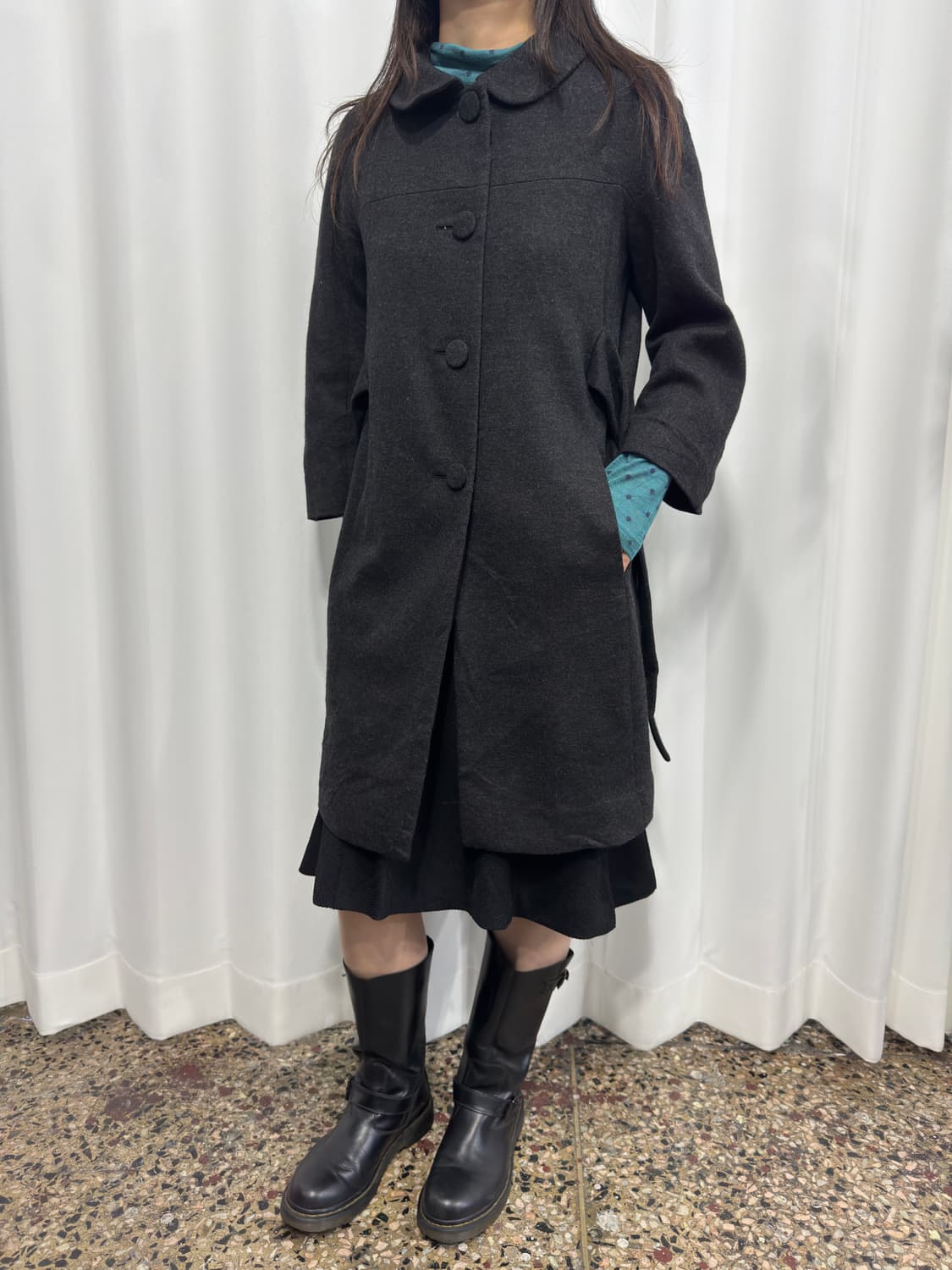 melrose button strap coat 상품이미지7