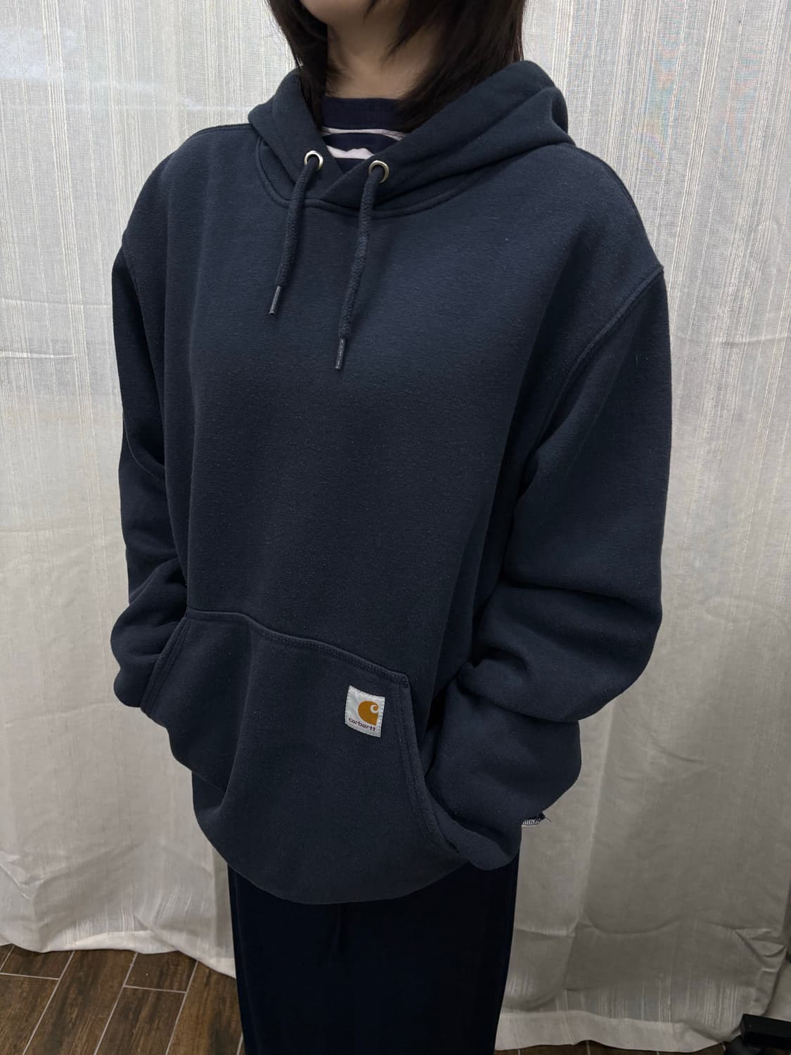 칼하트 써멀 로고 후드티 상품이미지1