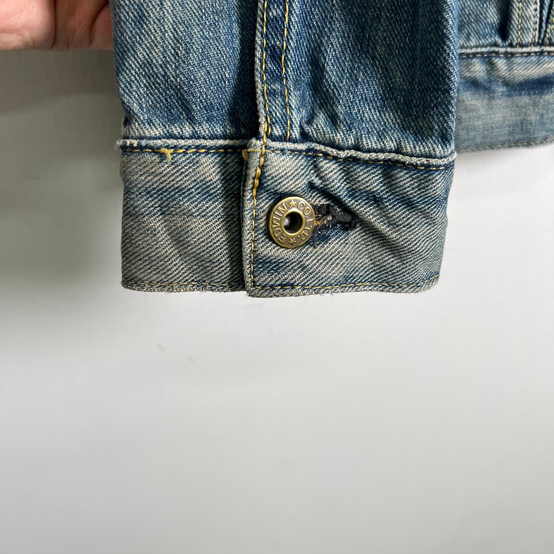 90's 에드윈 데님 트러커 자켓 L 상품이미지9
