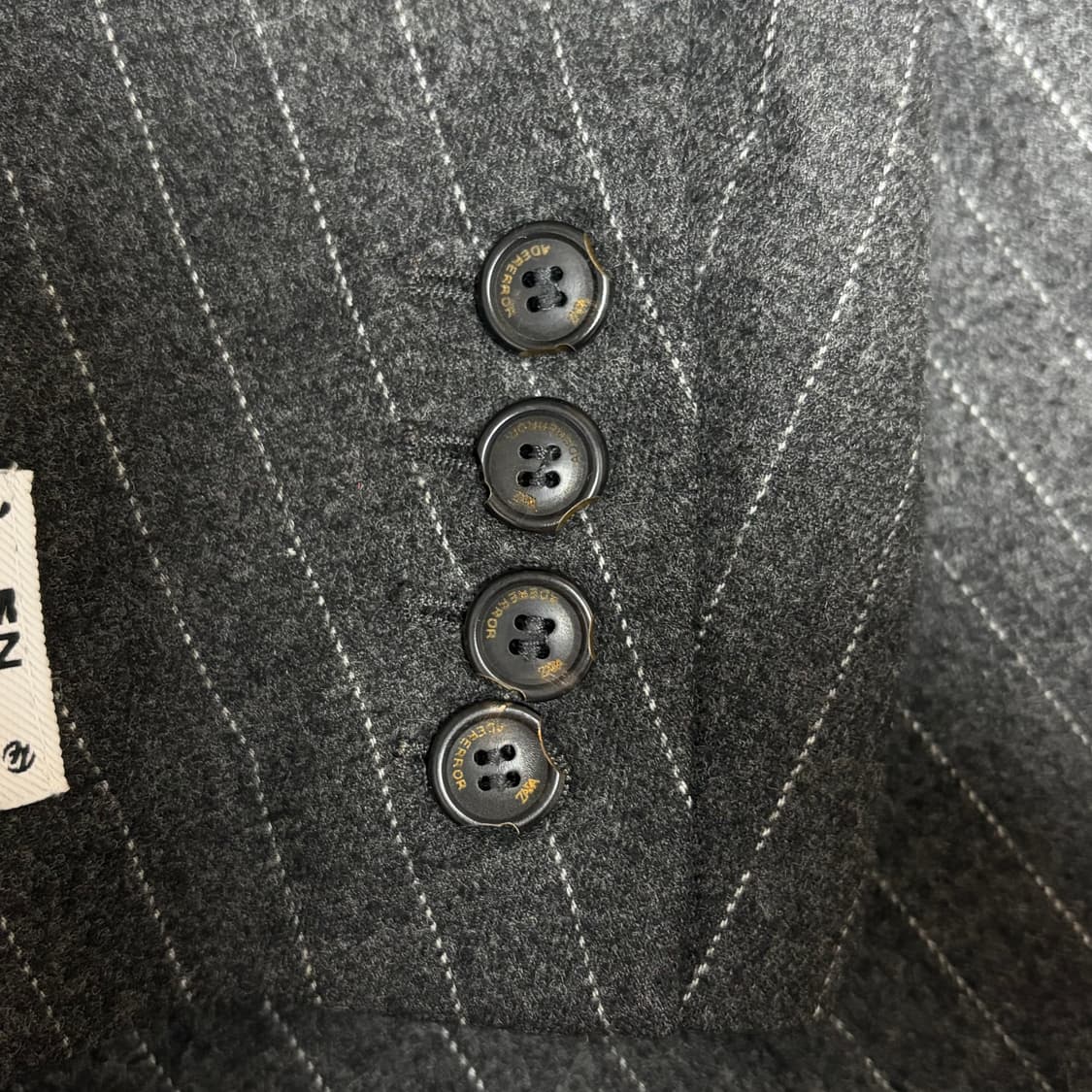 아더에러x자라 스트라이프 오버사이즈 블레이저 그레이 XS 상품이미지8