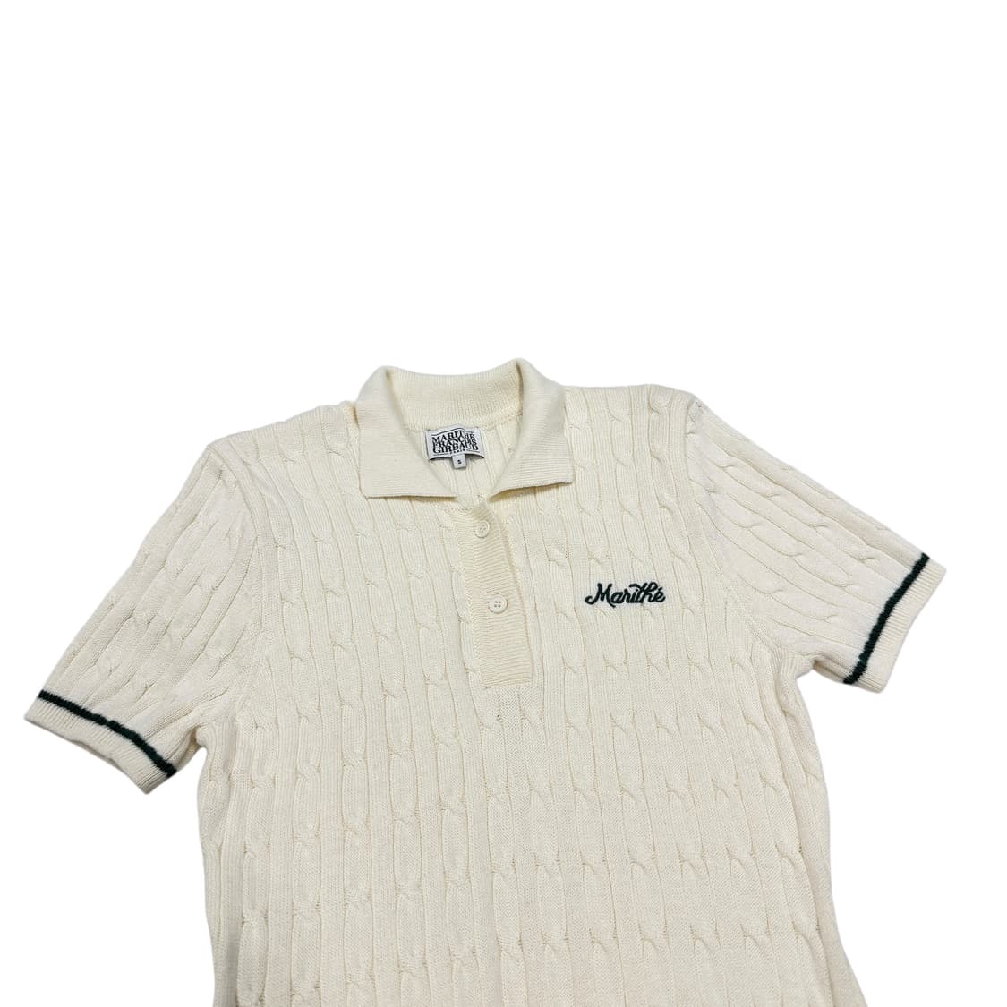 마리떼 프랑소와 저버 스포츠 케이블 니트 원피스 아이보리 S 상품이미지2