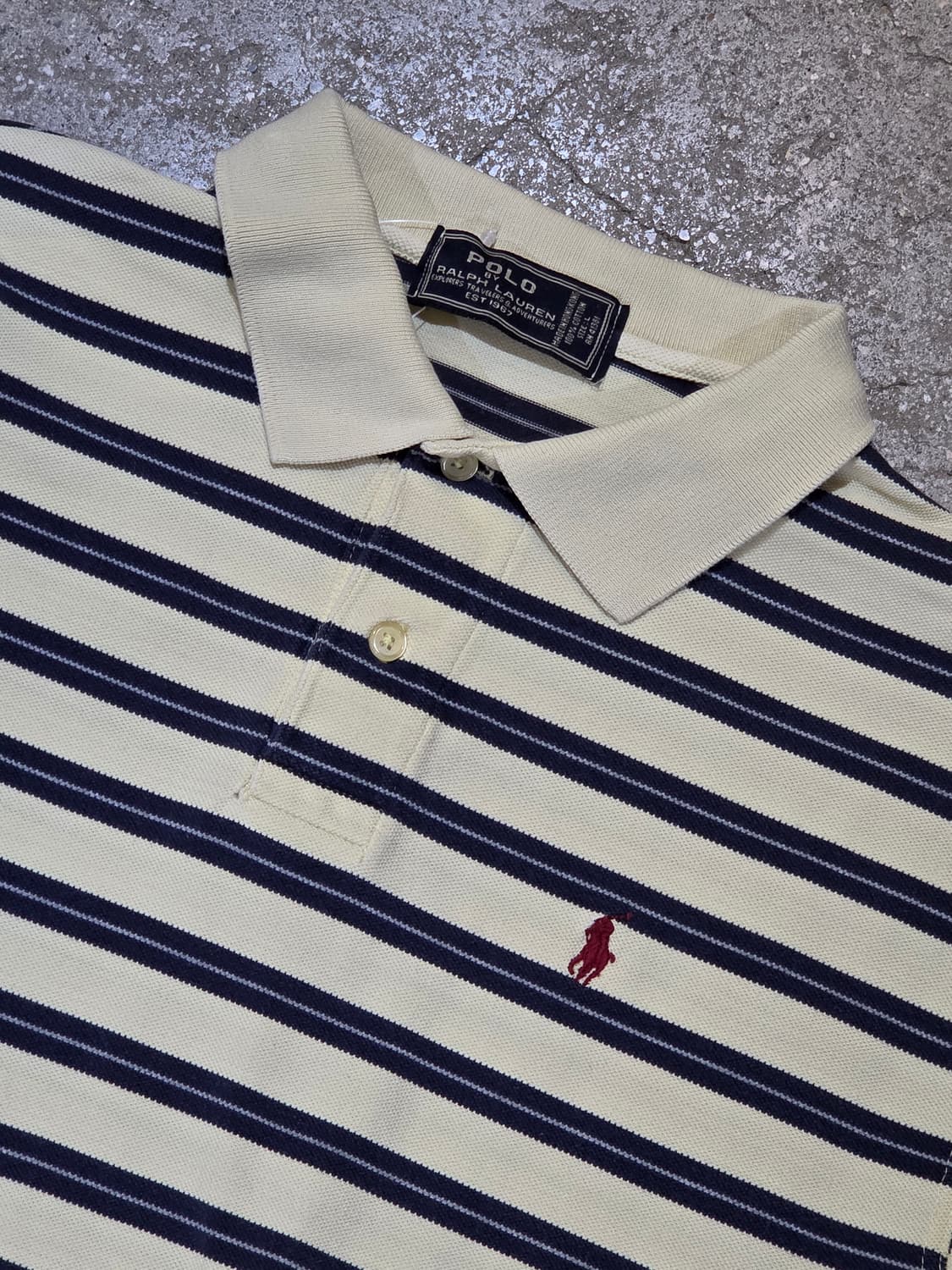 Polo 폴로 스트라이프 반팔 카라티 상품이미지2