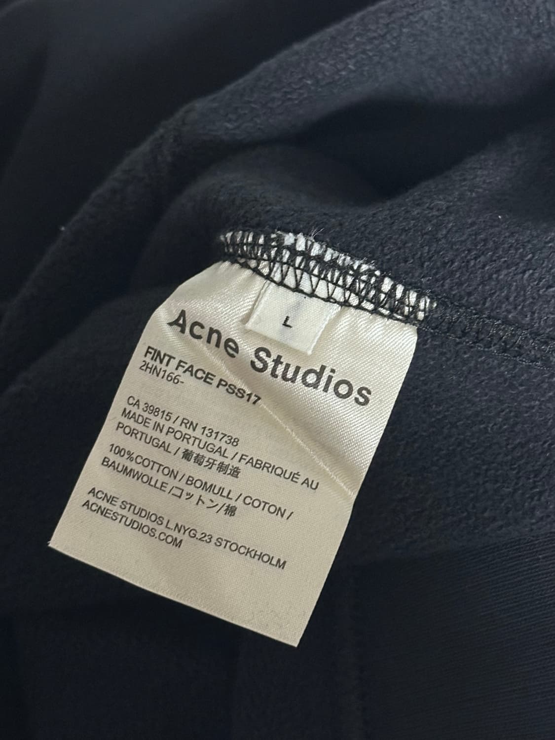 [L] 아크네스튜디오 핀트페이스 블랙 상품이미지6