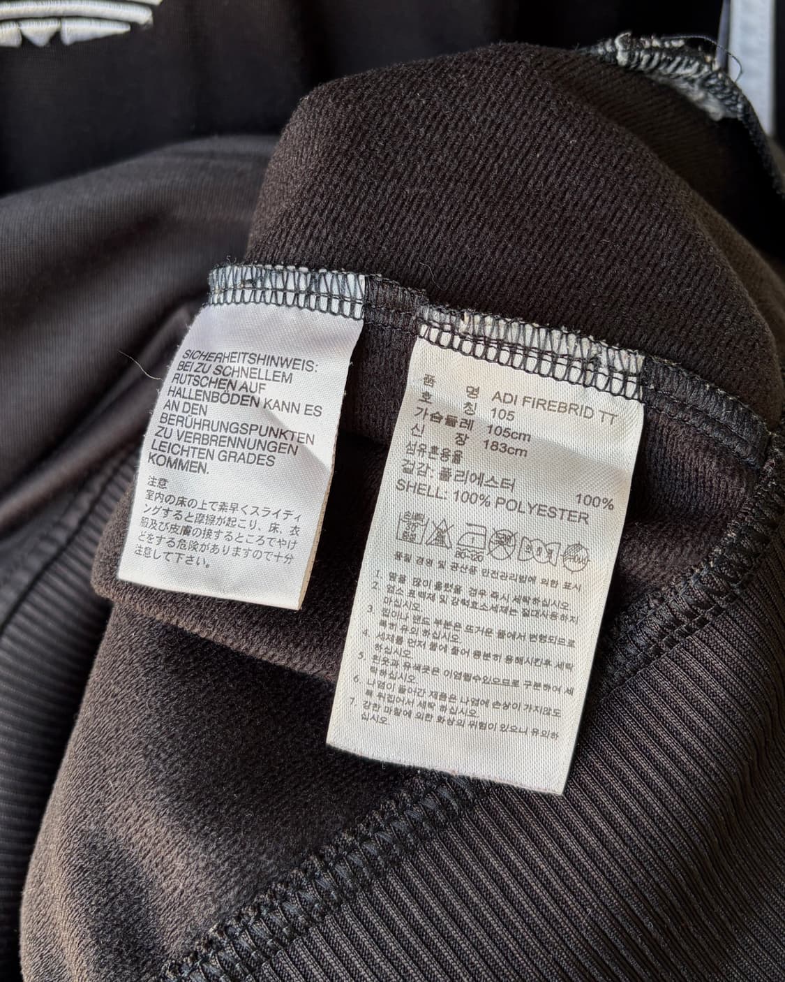 [XL]아디다스 구형 파이어버드 블랙 트랙탑 져지 상품이미지8