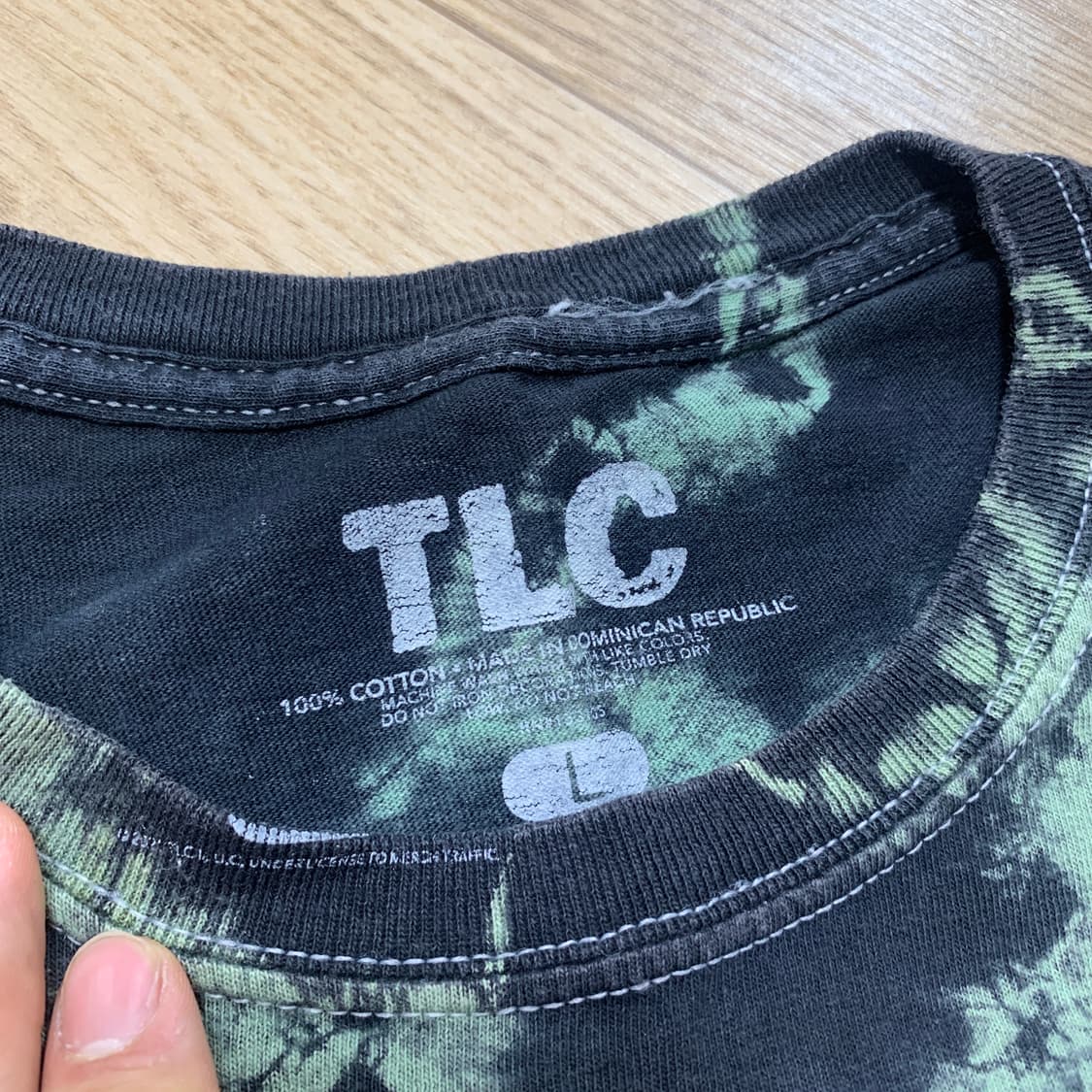 L) TLC 레전드 힙합그룹 리프린팅 타이다이 반팔티 상품이미지4