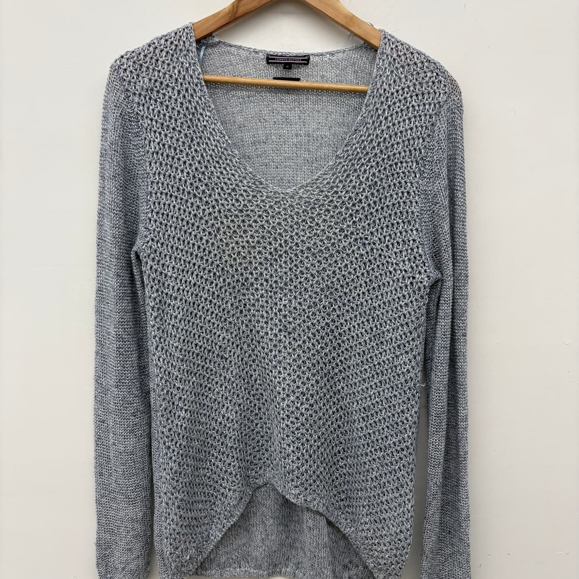 타미힐피거 린넨 브이넥 니트 여성M 상품이미지2