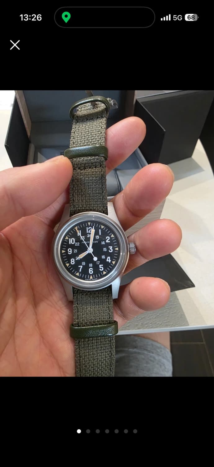 해밀턴 카키 필드 메카니컬 36mm 6월 9일 스탬핑 상품이미지7