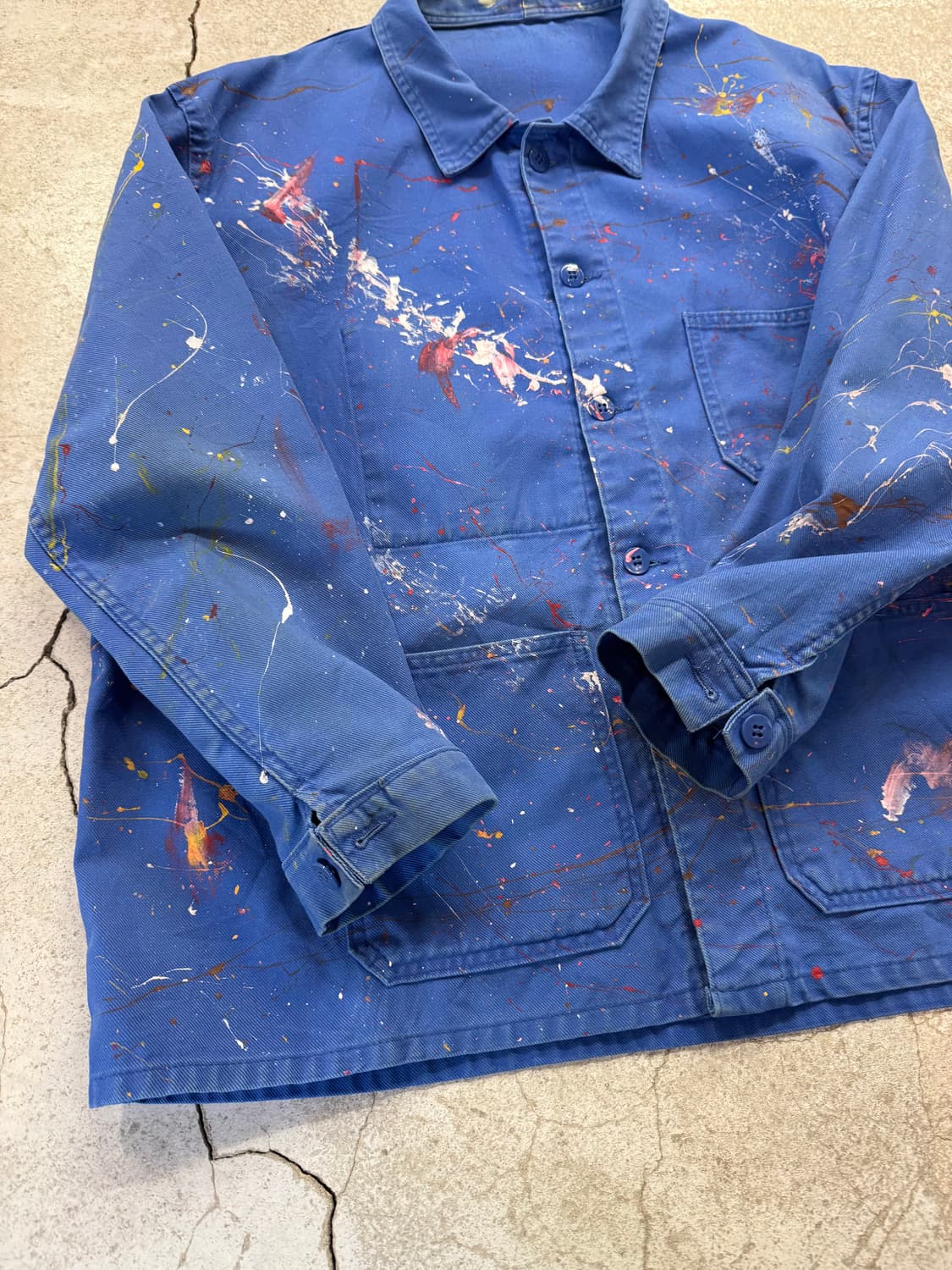 프렌치 워크 자켓 페인팅 커스텀 상품이미지3