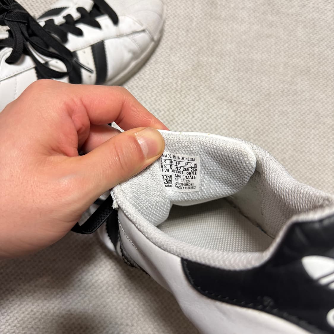 아디다스 슈퍼스타 흰검 상품이미지4