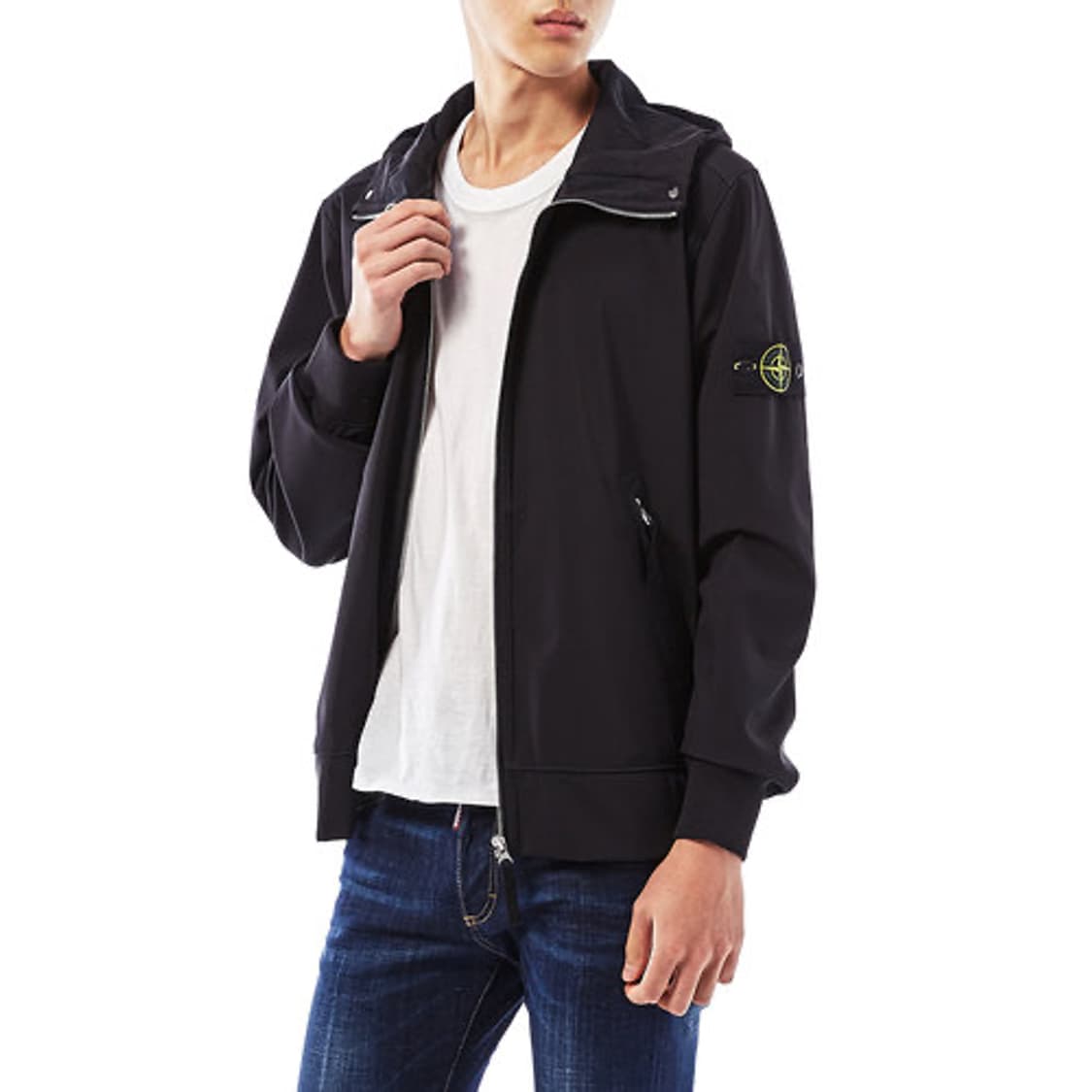 스톤아일랜드 Stone Island 라이트 소프트쉘-R 후드 자켓  상품이미지1