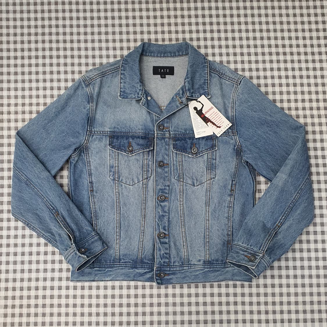 미착용 테이트 데님 청자켓 남자95~100 상품이미지1