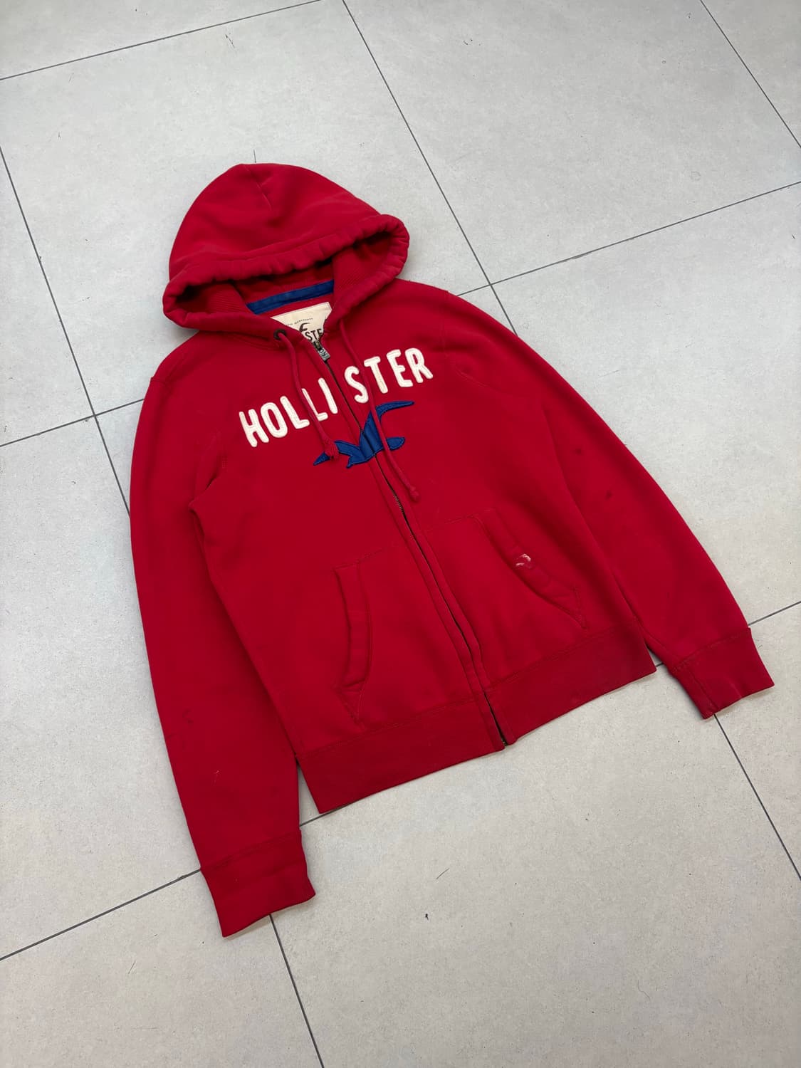 홀리스터 후드집업 레드 상품이미지2