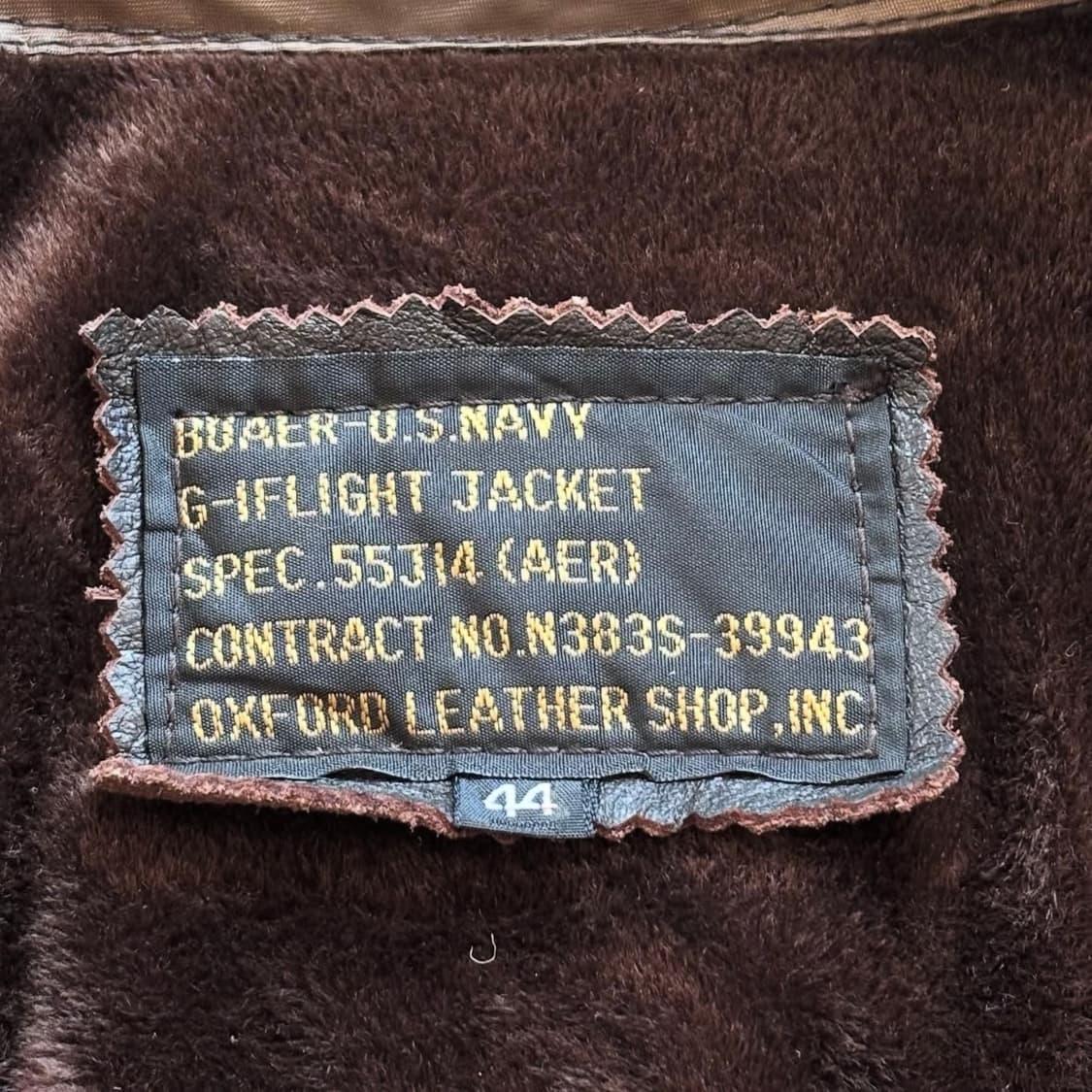 50's VINTAGE U.S.NAVY G-1 플라잉 자켓 상품이미지6