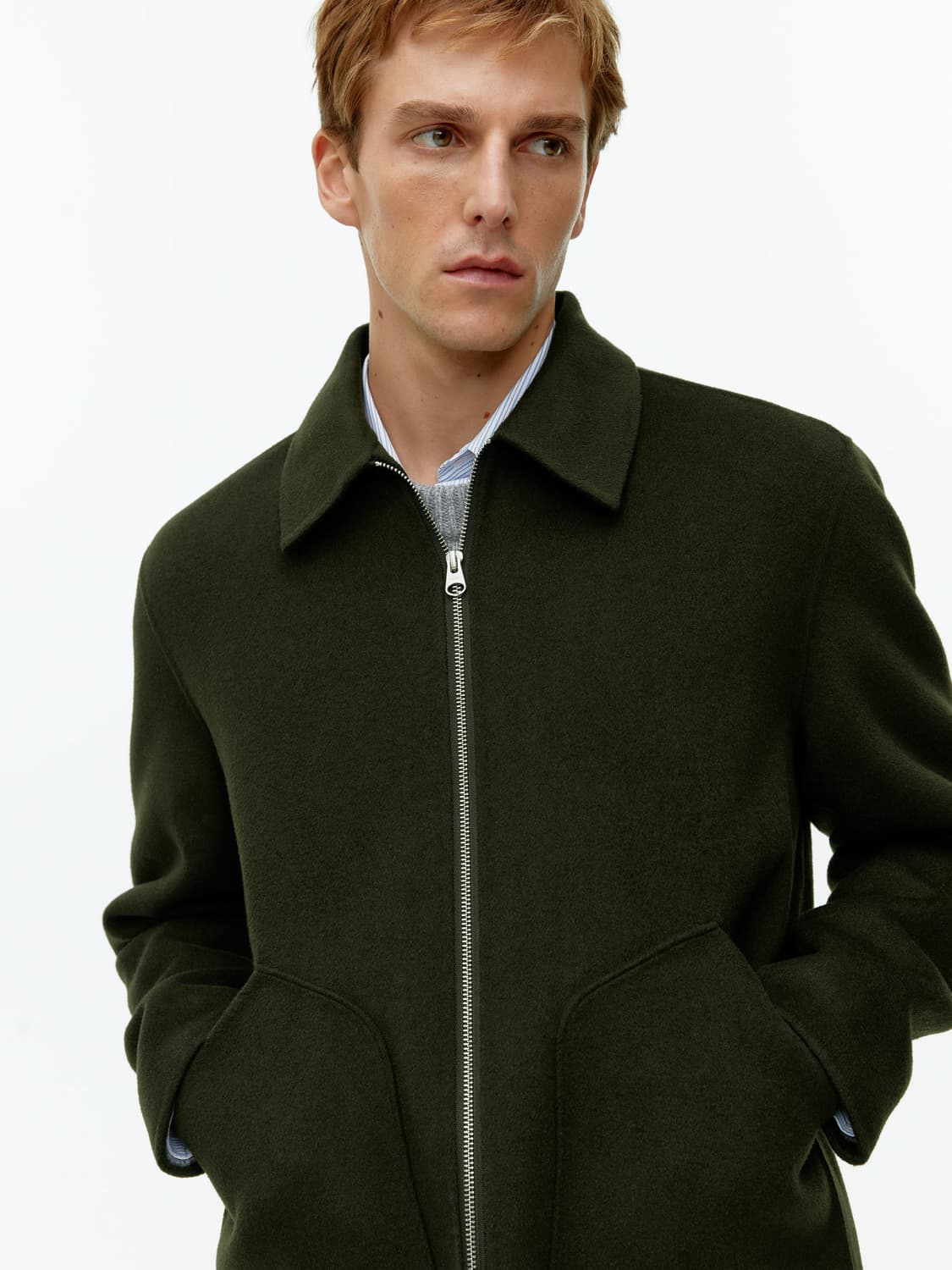 [아르켓] 쇼트 더블페이스 울 자켓 상품이미지9