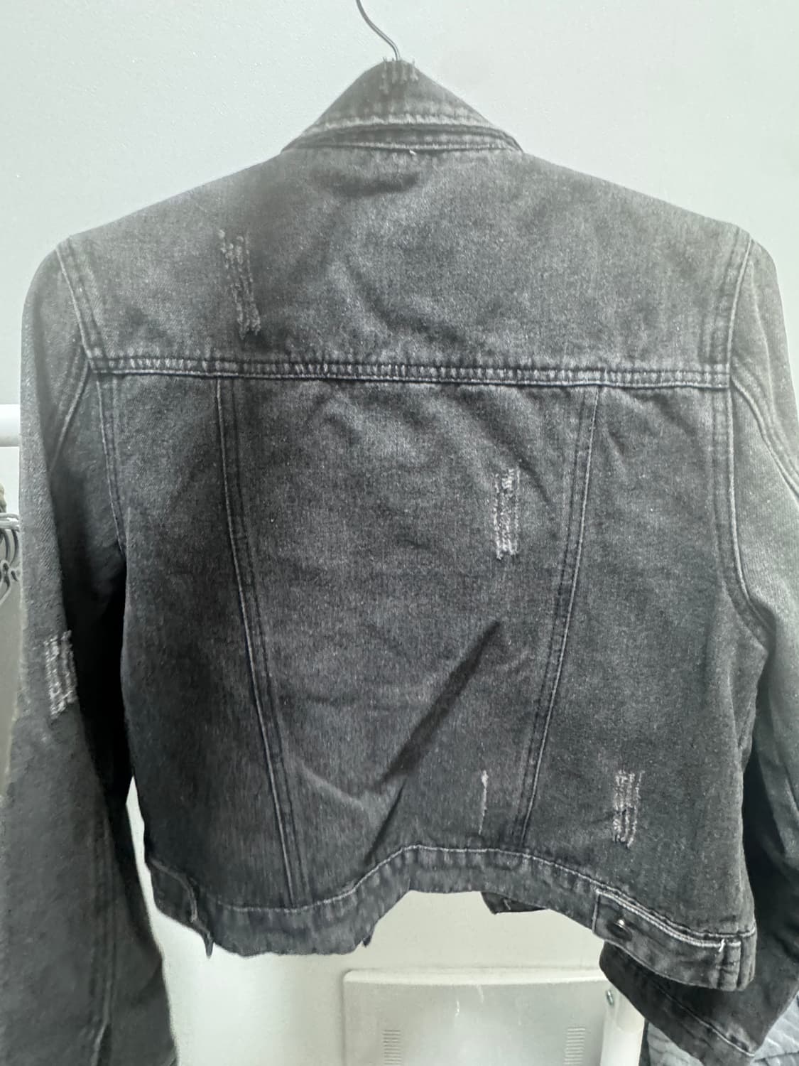 빈티지 흑청 데님자켓 상품이미지2