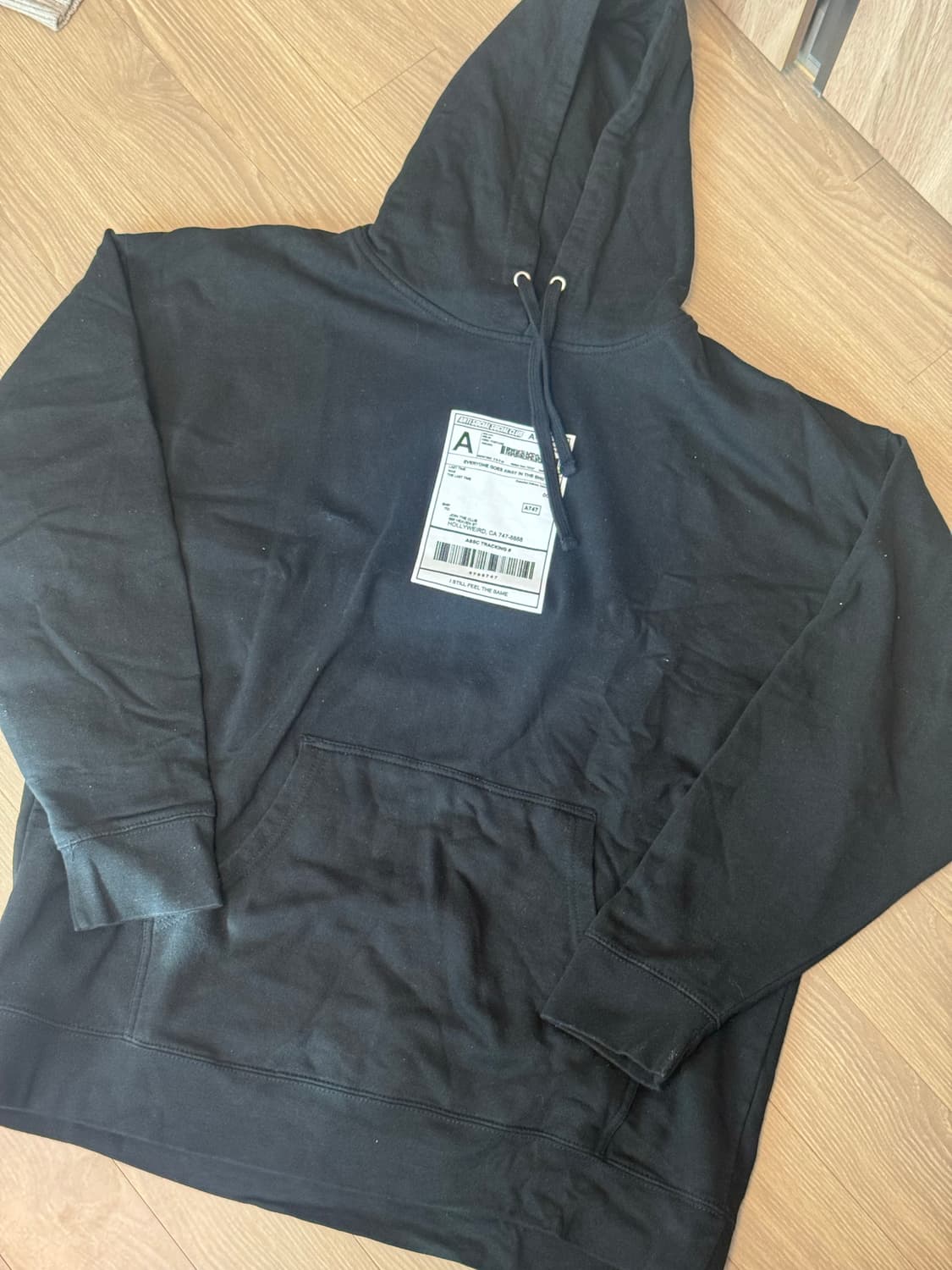 [XXL] 안티소셜소셜클럽 후드 블랙 상품이미지1