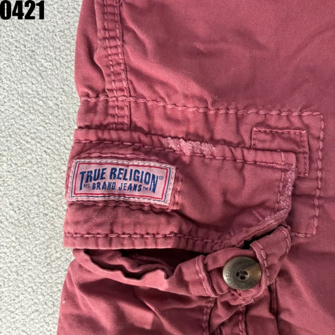 트루릴리젼 인디고 핑크색 숏 팬츠 바지 반바지 34 상품이미지3