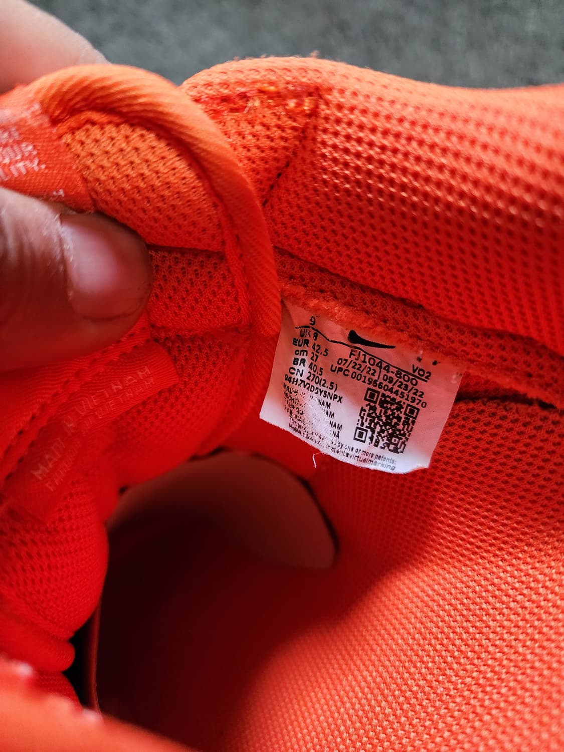 나이키 에어포스1 로우 컬러 오브 더 먼스 세이프티 오렌지   상품이미지2