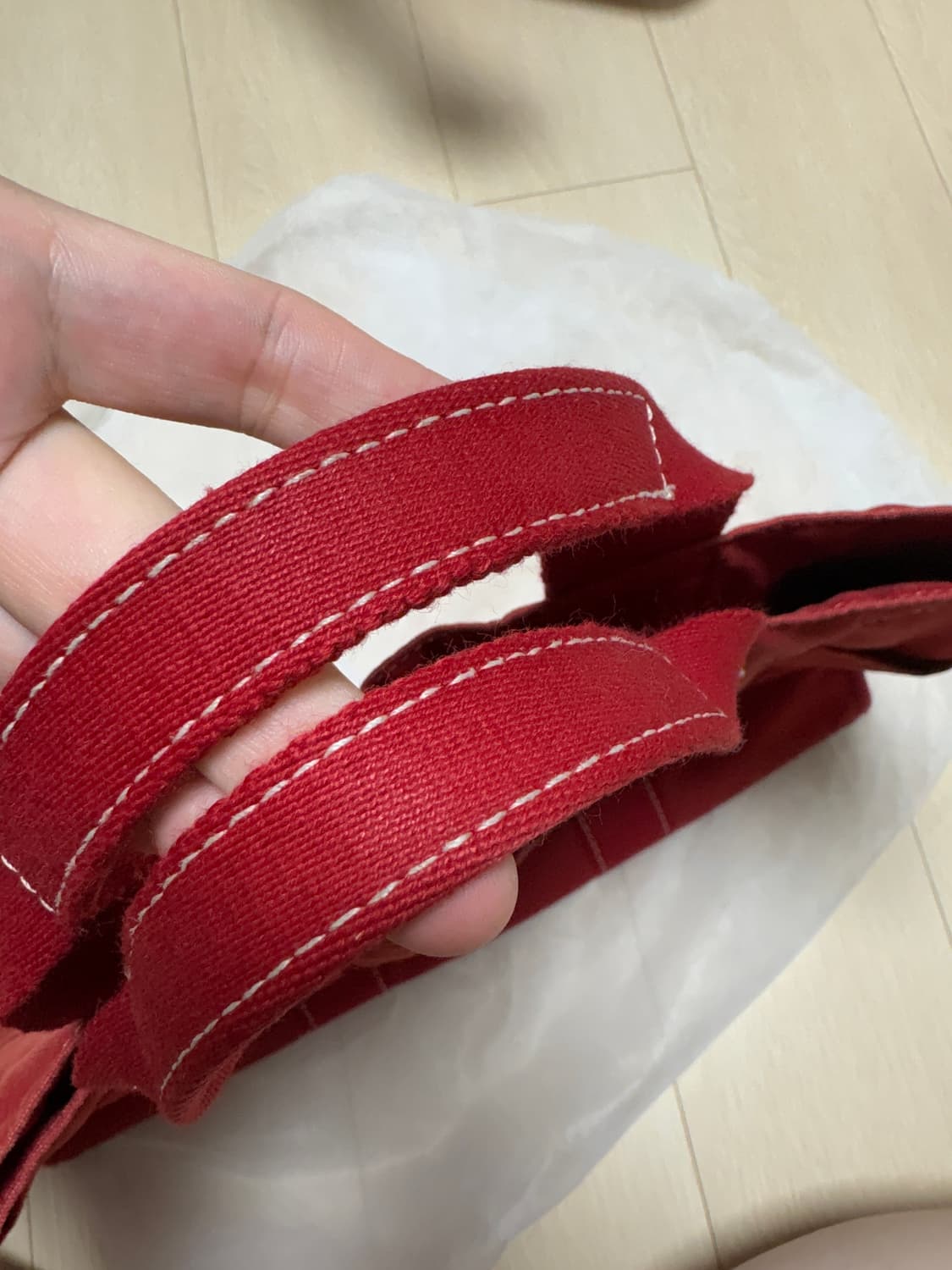 에르메스 후루토 MM 레드 토트 리본빛 상품이미지2