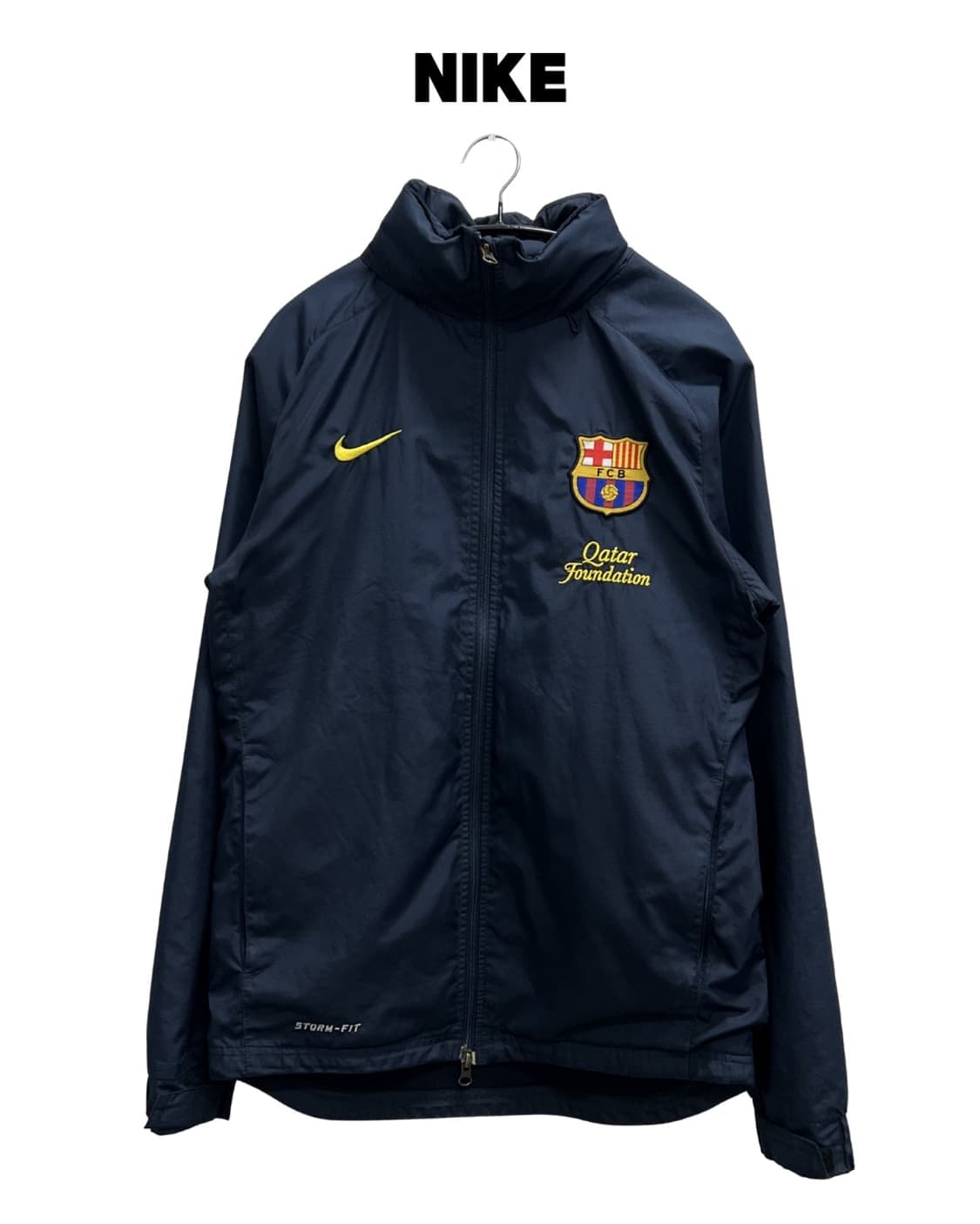(XS) 나이키 스톰핏 FC 바르셀로나 우븐 바람막이 자켓 네이비 상품이미지1