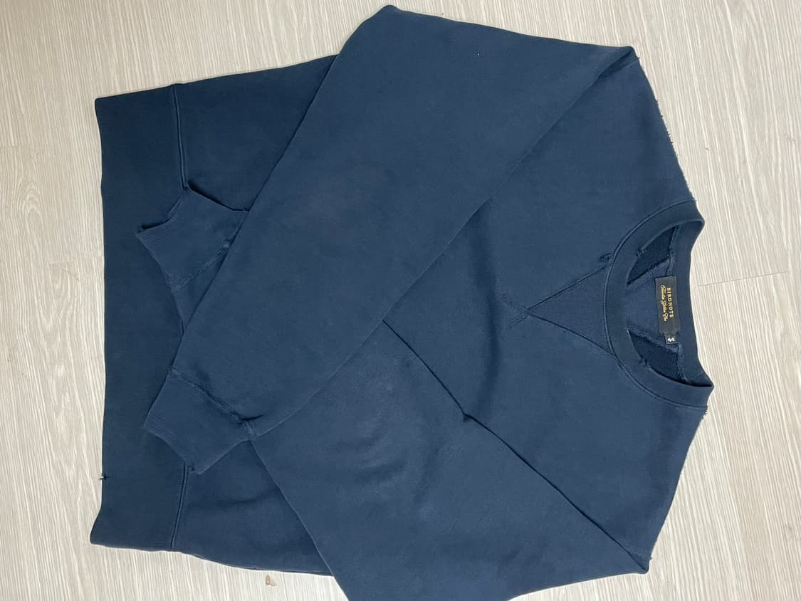 버드노트 맨투맨 네이비 44 상품이미지1