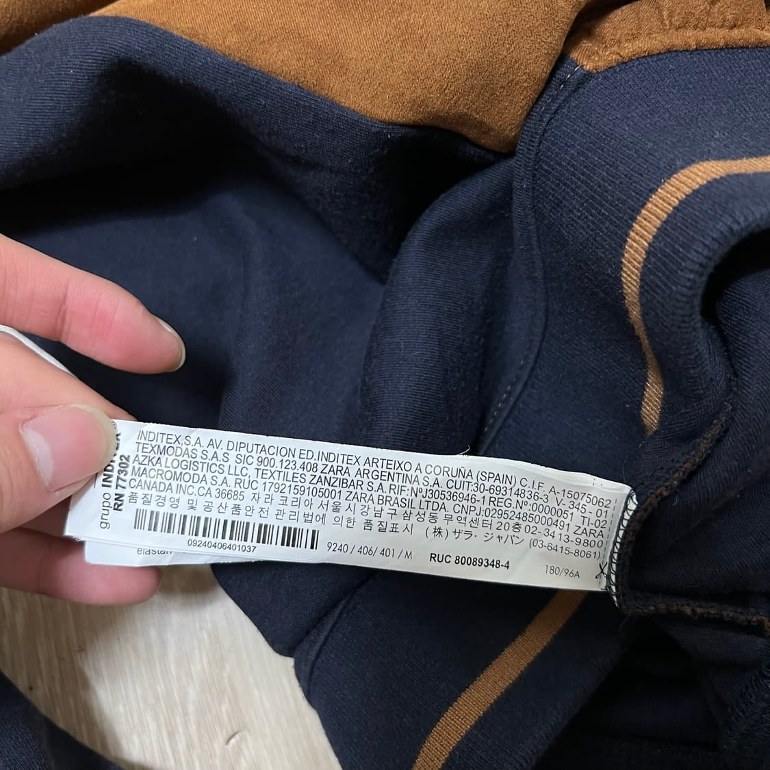 자라 남성 미니멀 스웨이드 자켓 M/95 상품이미지5