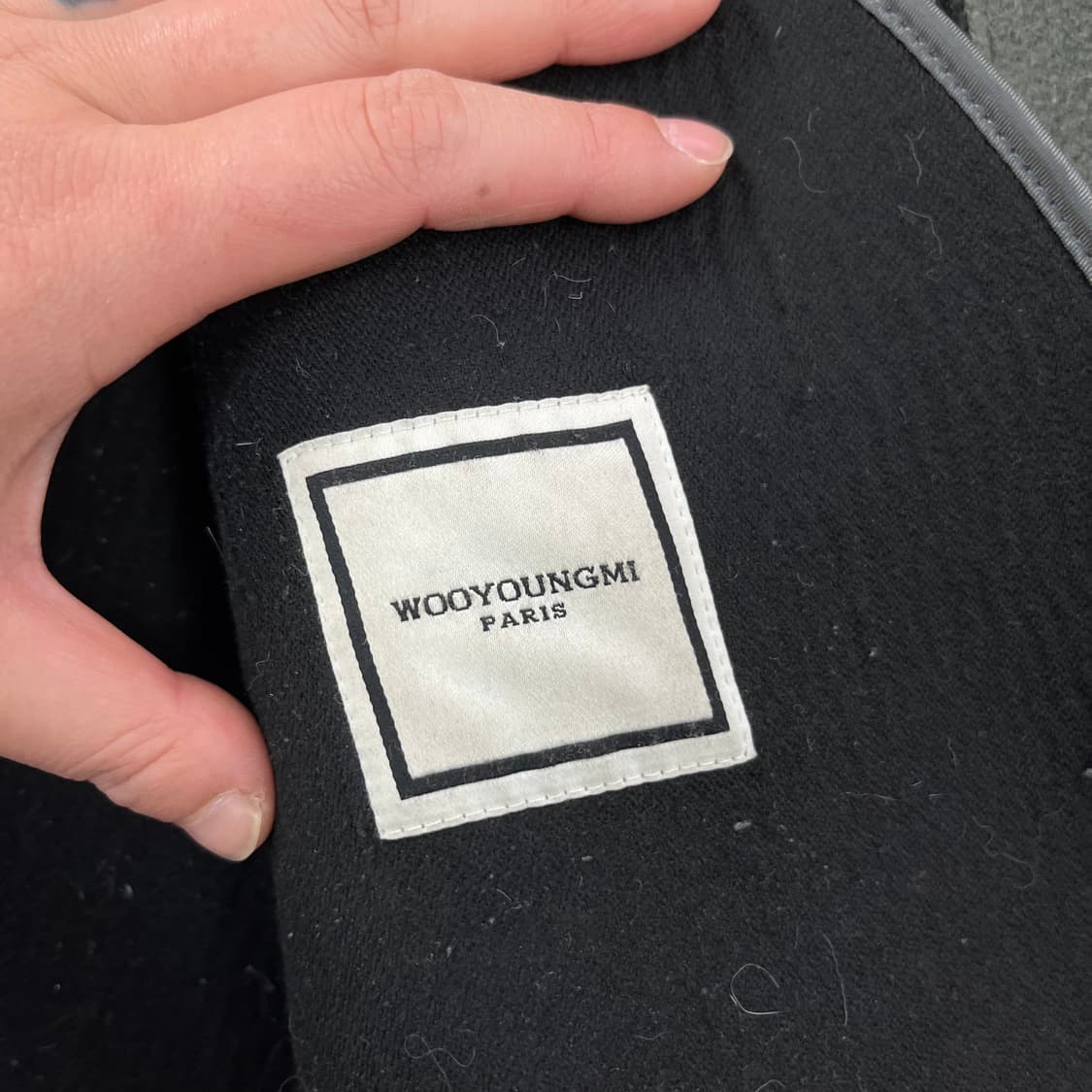 100 우영미 울 캐시미어 빈티지 코트  상품이미지8