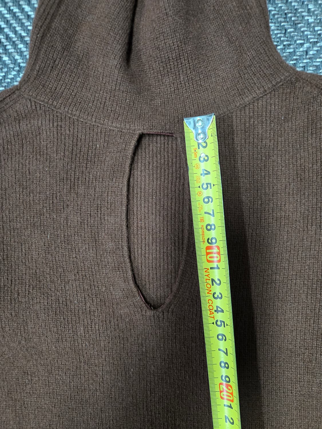 한섬 랑방 골지 니트 원피스 모100%원피스 브라운 상품이미지3