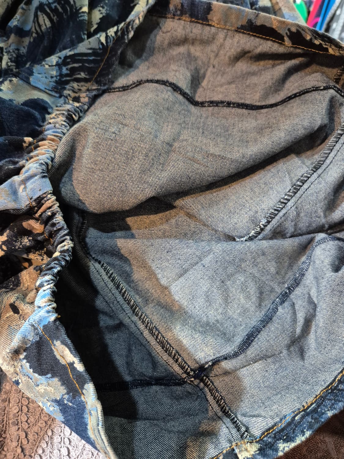 일제 패턴  롱 청스커트 55 66 77 상품이미지6