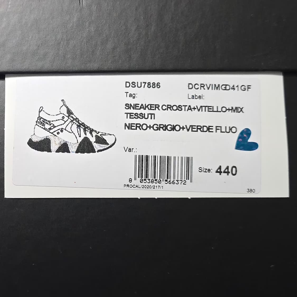 베르세차 스콸로 하이커 스니커즈  ( 290 ) 상품이미지8