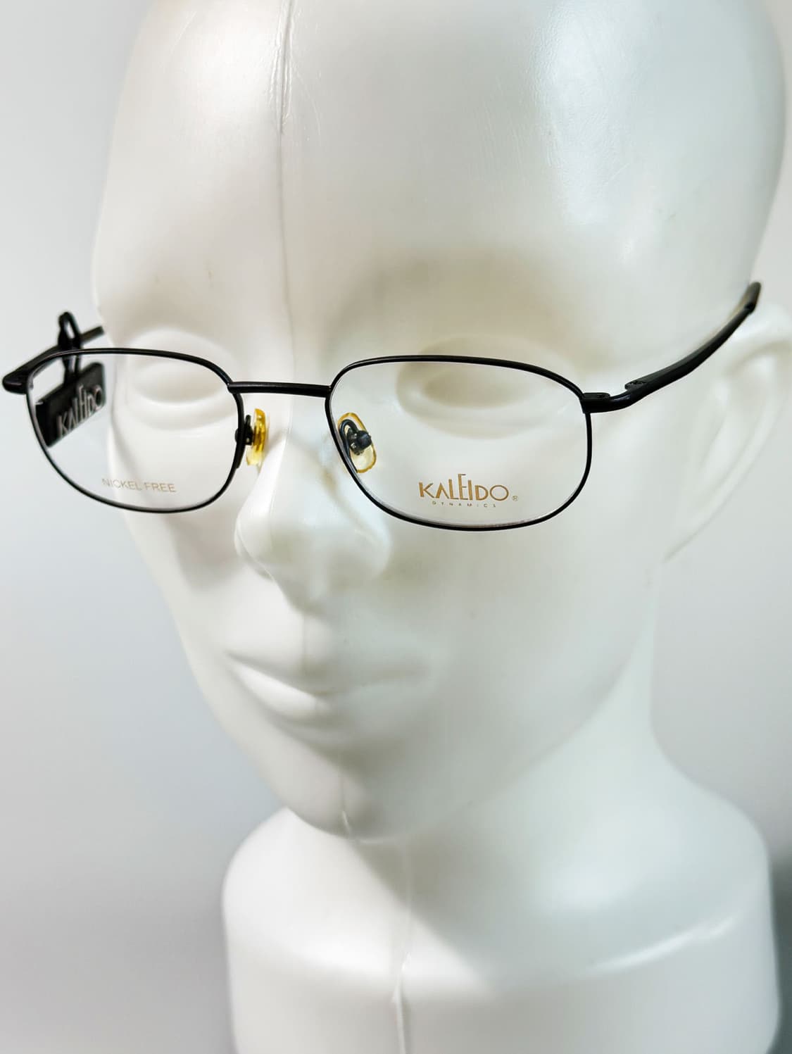 90s KALEIDO 맷블랙 슬림 스퀘어 빈티지 안경 상품이미지8