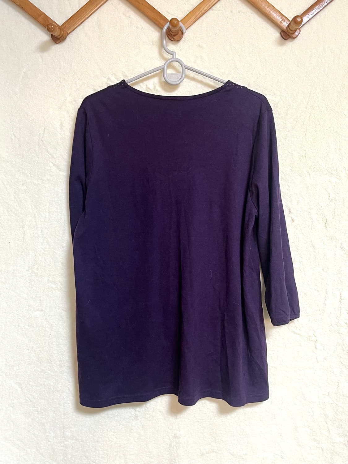 빈티지 퍼플 도트 원피스 상품이미지2