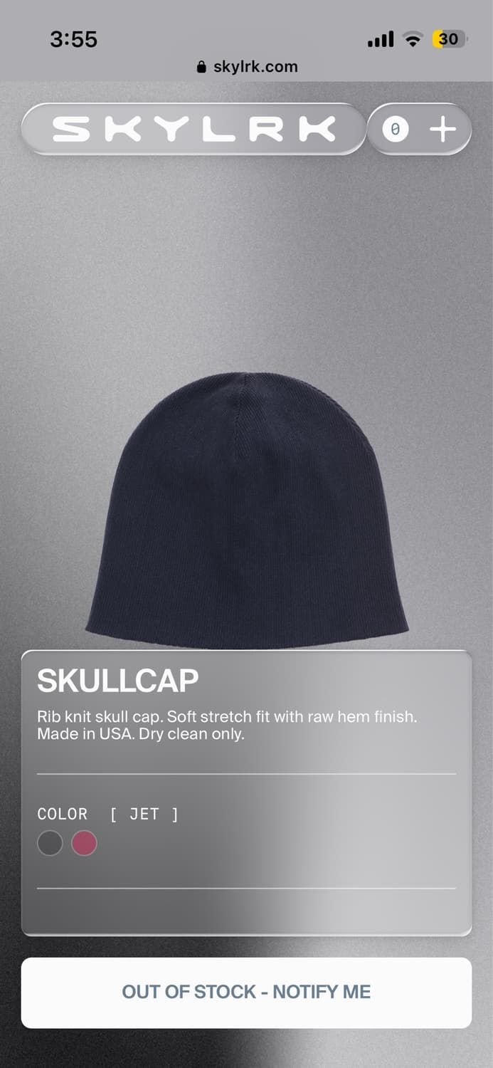 Skylrk skullcap  상품이미지3