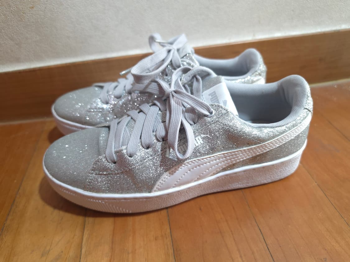 푸마 실버 그레이 글리터 플랫폼 스니커즈 상품이미지2