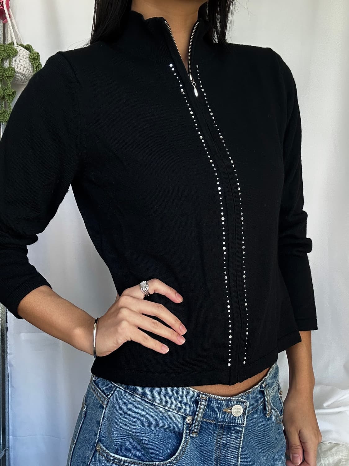 빈티지 울 풀집업 가디건 상품이미지3