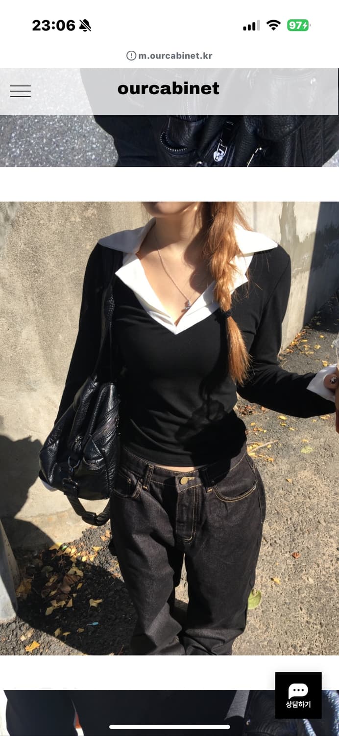 아워캐비넷 ourcabinet churros 숄더백 가방 가죽 상품이미지3