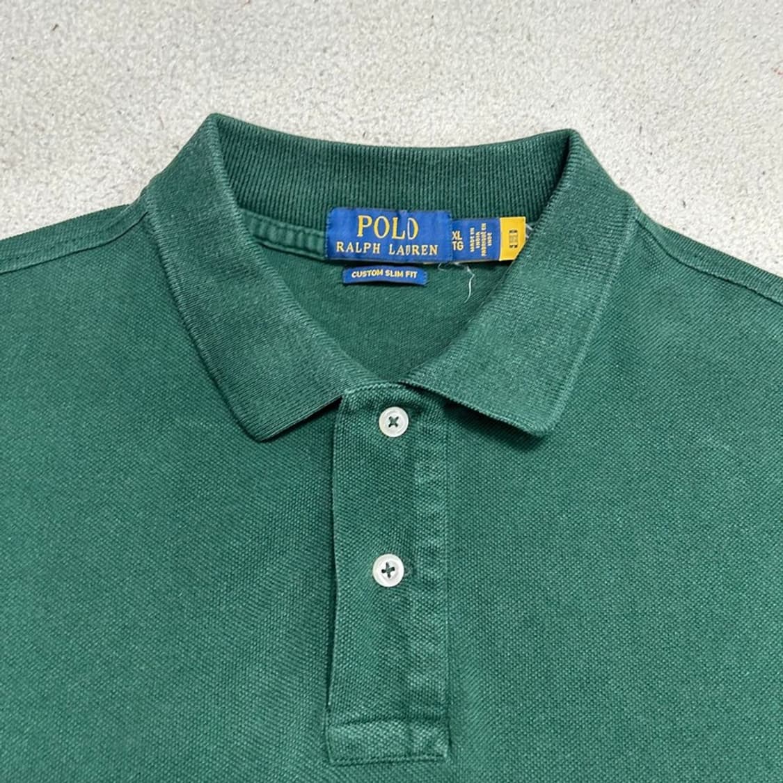 POLO RALPH LAUREN 커스텀핏 pk 반팔티 그린 XL 상품이미지5