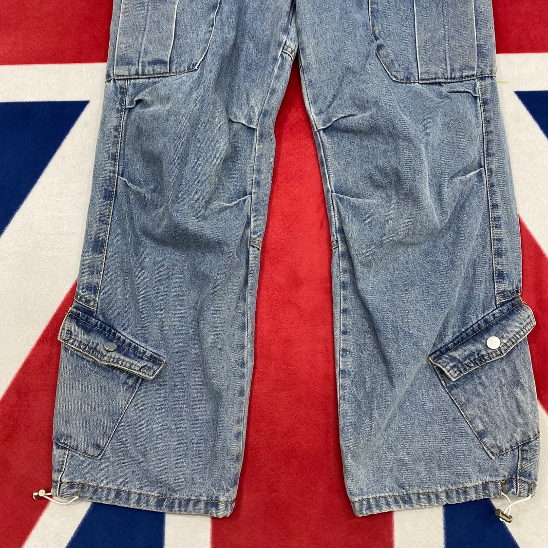 밴딩 멀티포켓 와이드 카고팬츠 L  상품이미지3