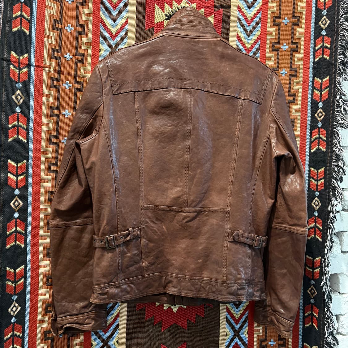 빈티지 양가죽 포켓 레더자켓 상품이미지3