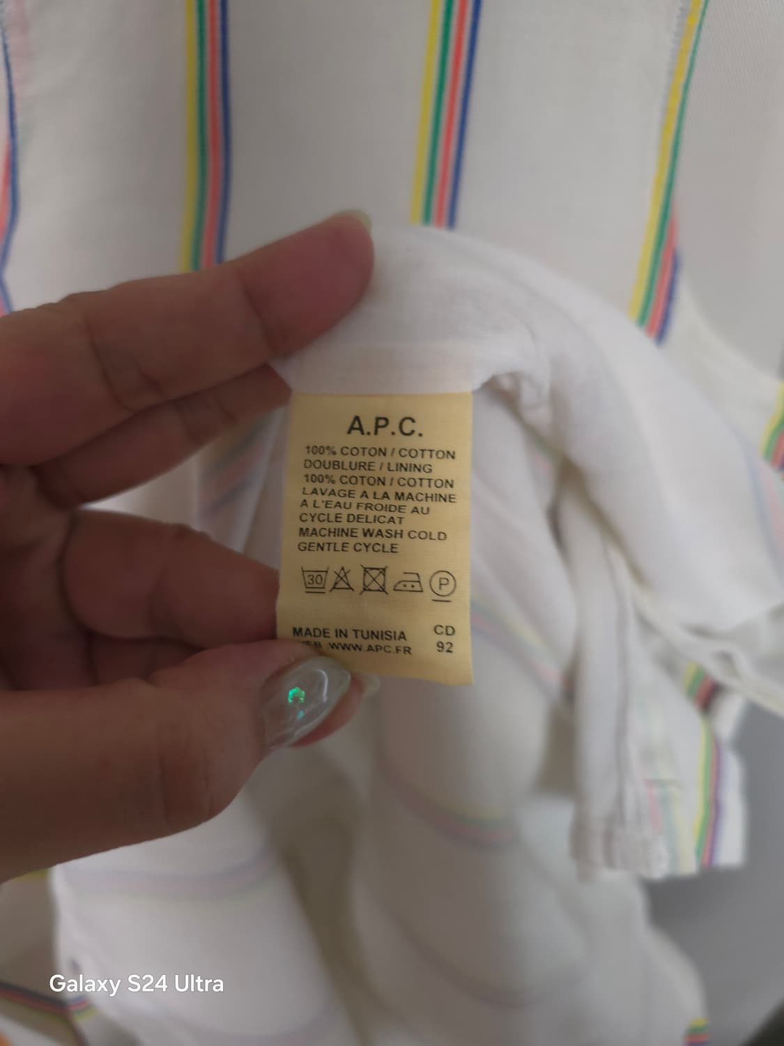 A.P.C 스트라이프 민소매 튜닉 XS ✨️정품✨️
 상품이미지5
