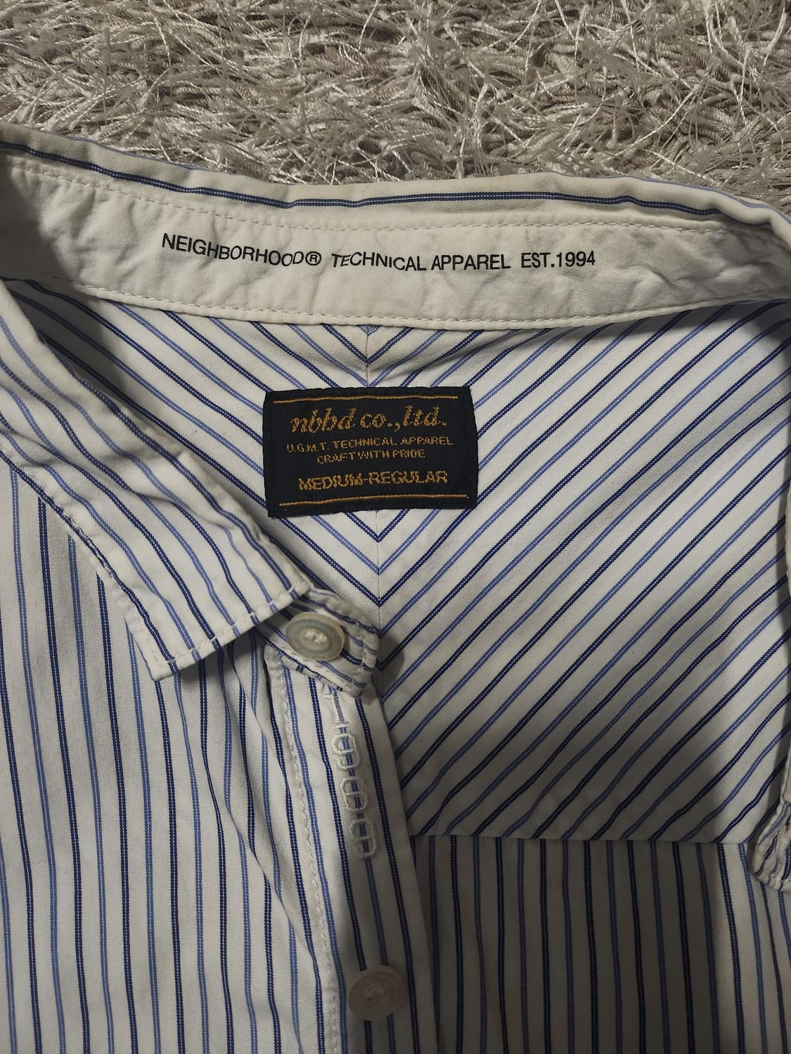 네이버후드 스트라이프 셔츠 상품이미지3