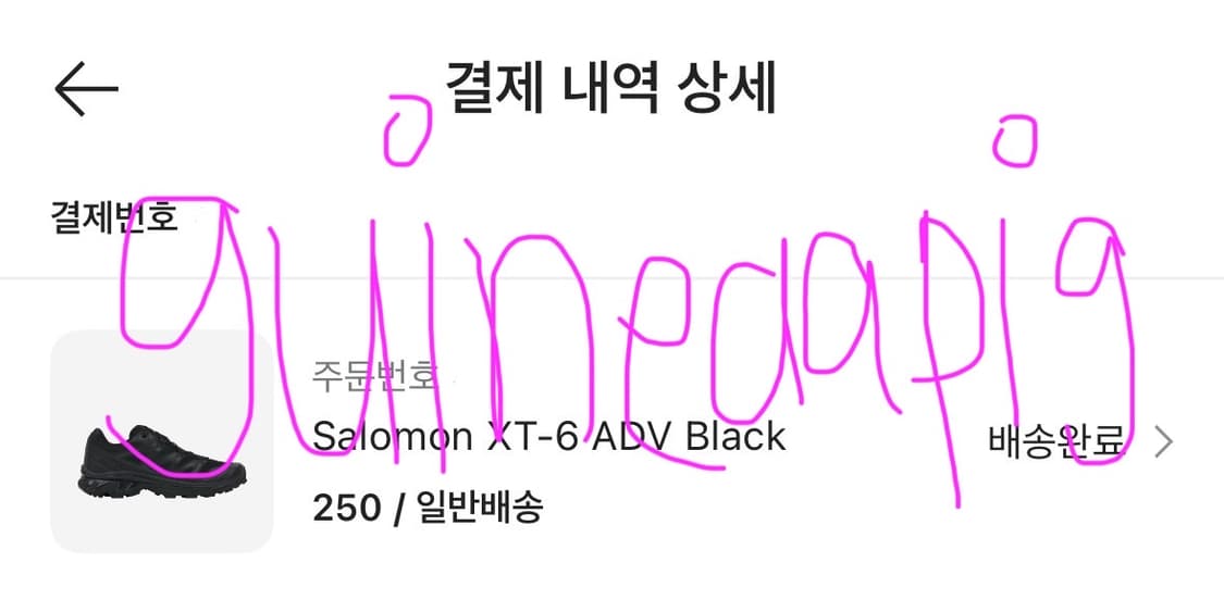 250 살로몬 Salomon XT-6 ADV Black 운 상품이미지2