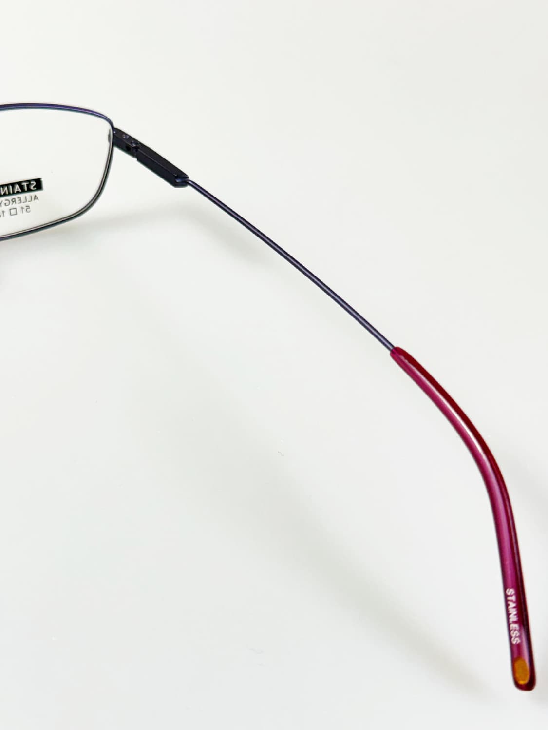 90s KALEIDO 맷 퍼플 슬림 스퀘어 메탈 빈티지 안경 상품이미지6