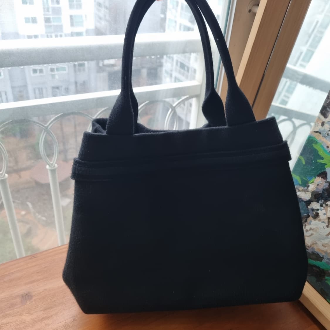 Armani Jeans 블랙 니트 가방 상품이미지2