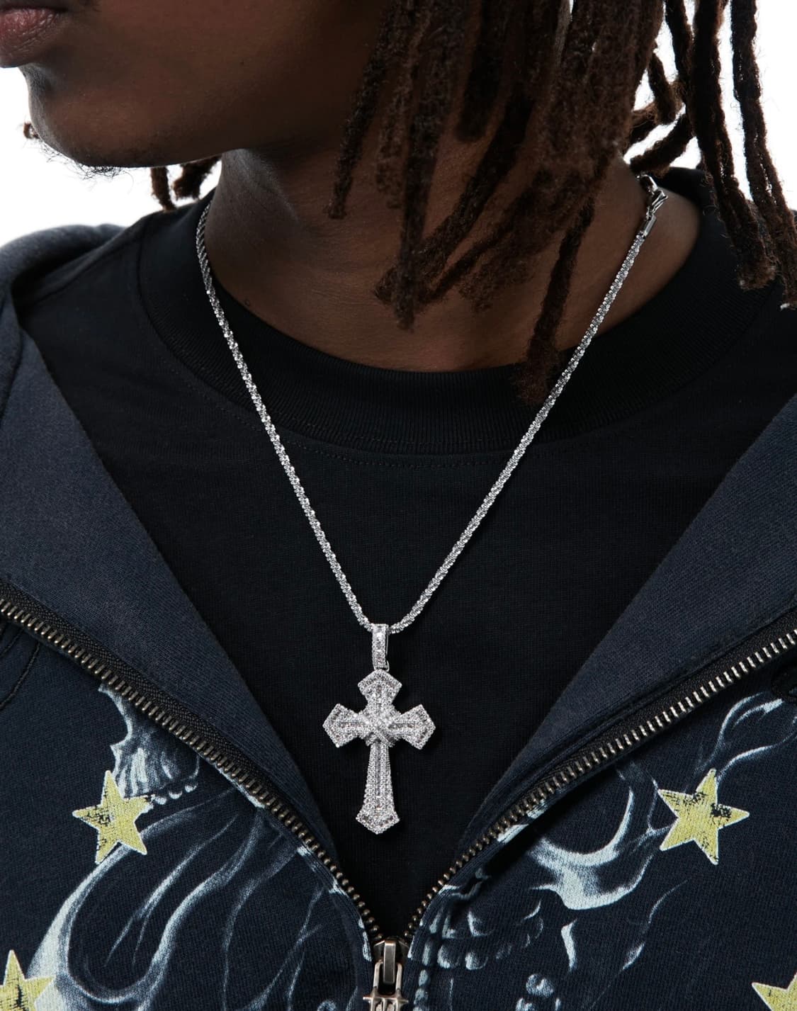 (OS) HOWSS 지르코니아 아이스 아웃 십자가 목걸이 상품이미지8