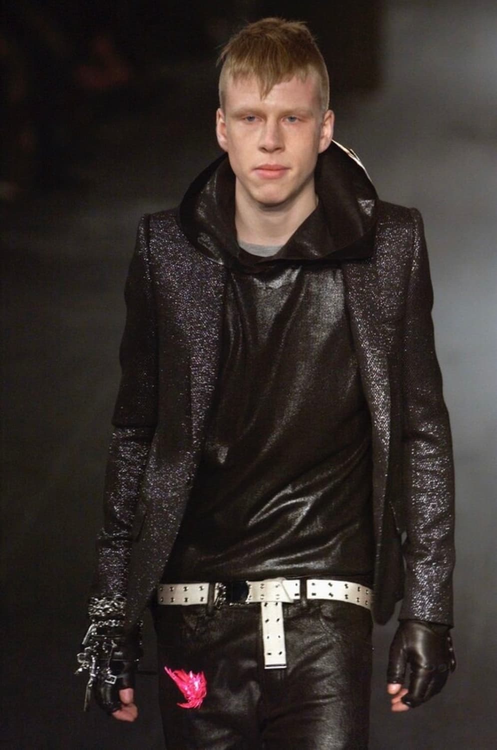 디올옴므 AW03 러스터 샤이니 글레터 블레이저 상품이미지2