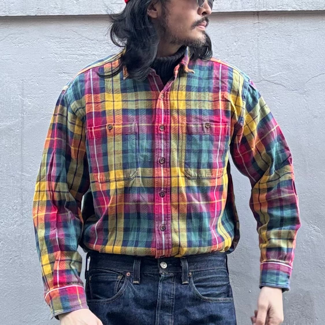 올드 갭 멀티컬로 체크 셔츠 상품이미지10