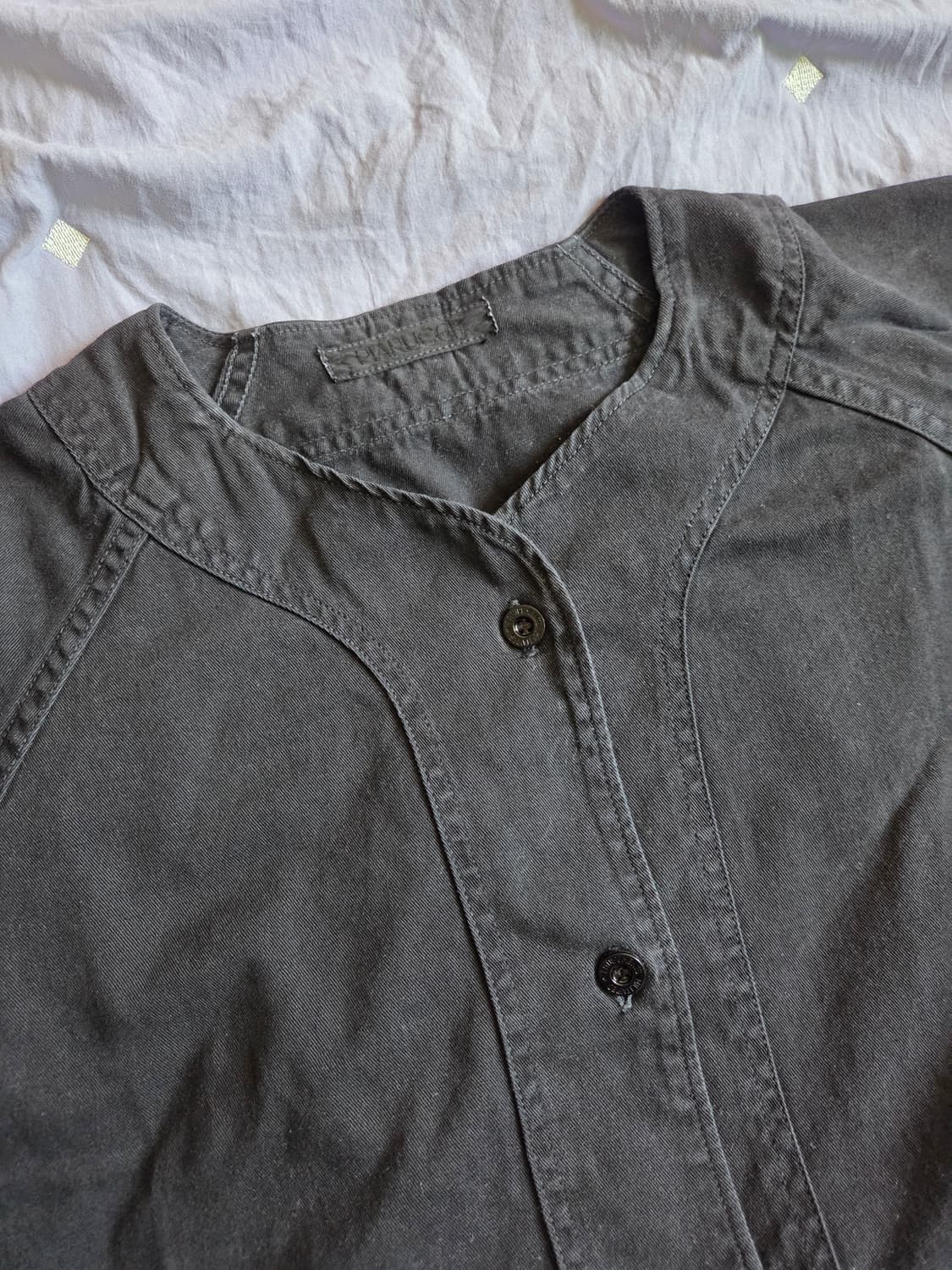 빈티지 베이스볼 반팔 셔츠 블랙 M 상품이미지3